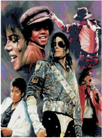 Micheal Jackson # 7 - Pre Order (made to order) - Full Drill  Round Diamonds- 60cm x 80cm