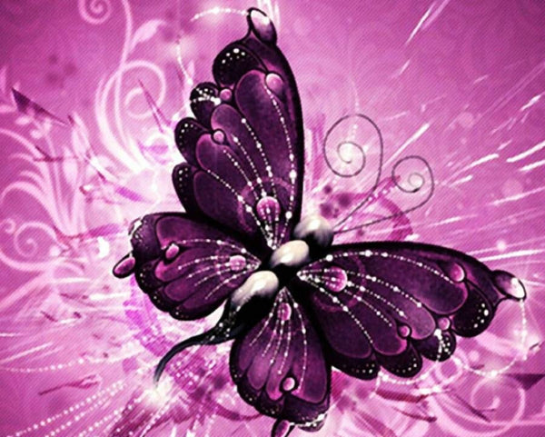 Butterfly #  2 … Full Coverage Of Diamonds - Made to Order