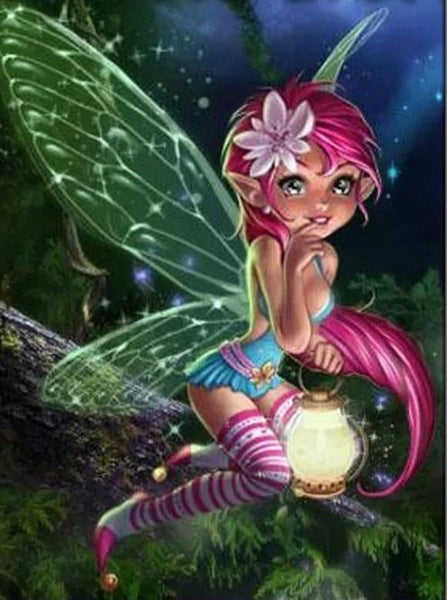 Fairy diamond painting - * Made to order …Full Coverage Of Diamonds