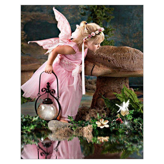 Little pink girl - … Full Coverage Of Diamonds - Made to Order