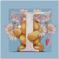 Bear Letter T * Pre Order (Made to order) … - Full Coverage of Diamonds