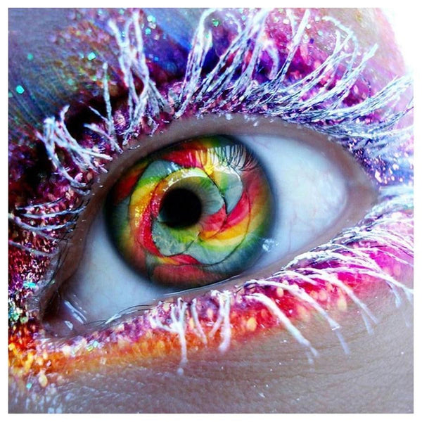 Eye diamond painting.  Made to order … - Full Coverage of Diamonds