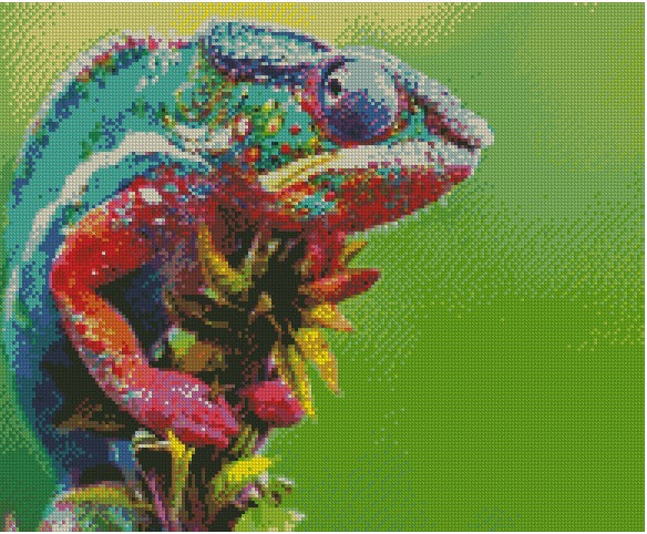 Chameleon Lizard - Pre Order (Made to order) … Full Coverage Of Diamonds