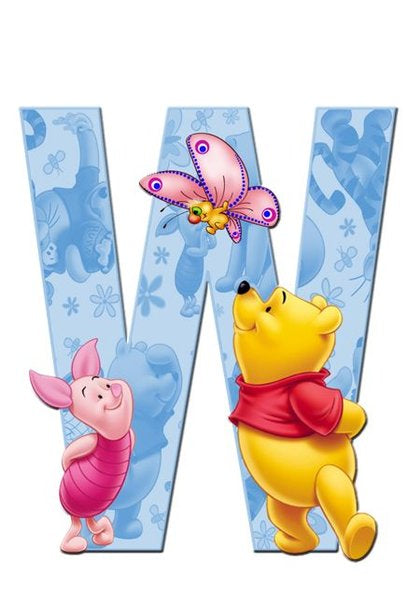 Alphabet Bear Letter W * Pre Order (Made to order) … - Full Coverage of Diamonds