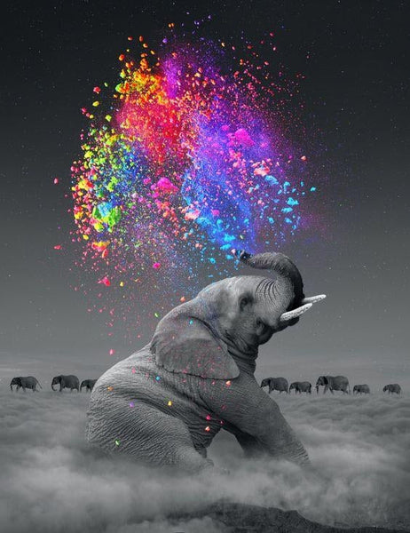 Elephant #4 diamond painting * Made to order  - Full Coverage Of Diamonds