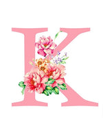 Alphabet Personalised Letter K * Pre Order (Made to order) … - Full Coverage of Diamonds
